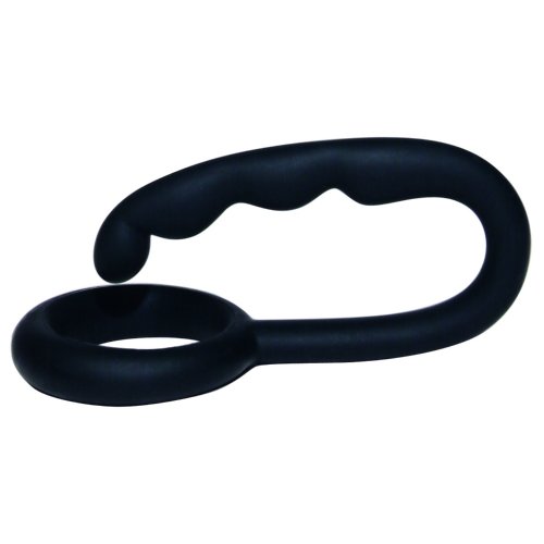 Cockring noir Mr. Hook solution contre les érections molles