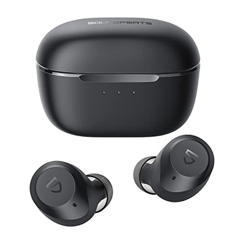 SoundPEATS T2 Wireless Earbuds Hybrid Active Noise Canceling Bluetooth 5.1 Headphones in-Ear ANC Wireless Earphones with Transparency Mode, Touch Control, Total 30 Hours, USB-C Charge, Stereo Sound