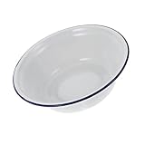 Grand bol en émail – le fond du bol est doté d'une surface antidérapante incurvée pour une meilleure stabilité et une utilisation plus sûre, style vintage