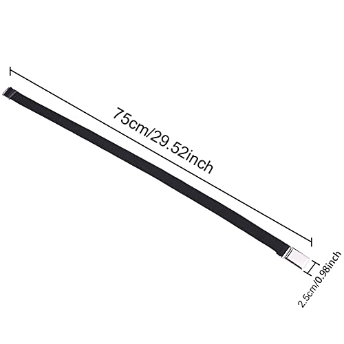 Waist Belt Elastic Waistband Stretch Unisex Adjustable(black)2