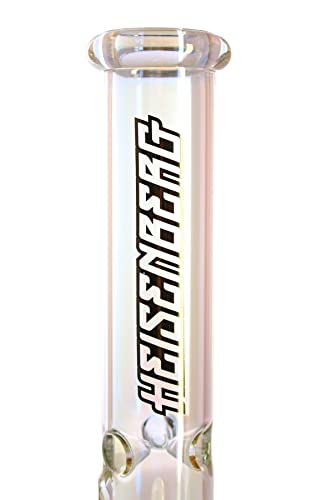 GHETTO SL*T Glasbong von Heisenberg in Rosa bis mehrfarbig schimmernd, Beaker-Bong Höhe 27cm, Schliff 18.8, mit Eisfach… – Bild 5