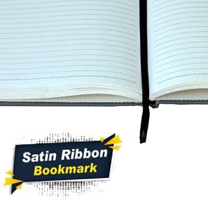 Image of A5 Journal Notebook Diary for Men Women | Office Journal Diary Notebook with Magnetic Flip Lock and Mobile Holder Pocket (200 Ruled Pages, 6 x 8.5 Inches, 80 GSM) (Grey Canvas)