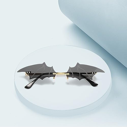 JNAWA 3 Pieces Halloween Bat Set Bat Sunglasses Bat Ears Headband and Bat Necklace Masquerade Bat Accessories for Halloween Party Decoration - Image 4