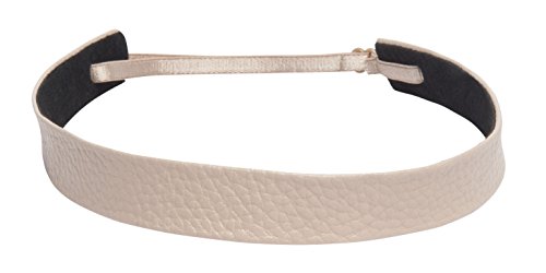 1907 Pebbled Leather Wide Headband, NHH030