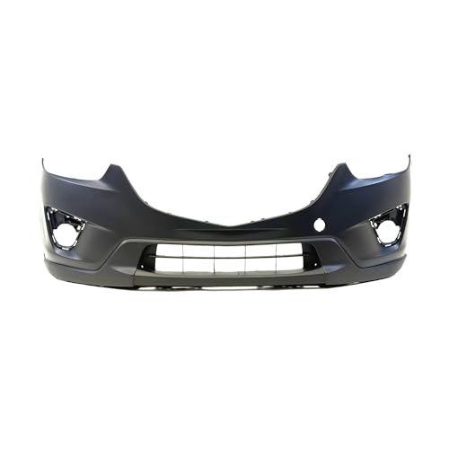 Image of FitParts Compatible with Mazda CX-5 2013-2016 Front Bumper Cover | Primed, With Tow Hook Hole, Ready to Paint, OEM KD4550031BB, MA1000236