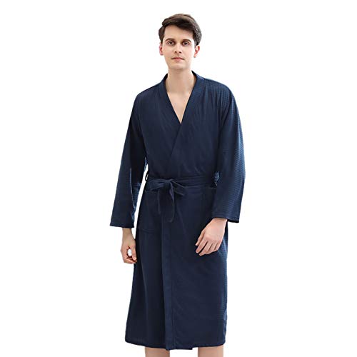 Kimono Robe Men Women Bathrobe Spa Hotel Lightweight Weave Robe Wrap