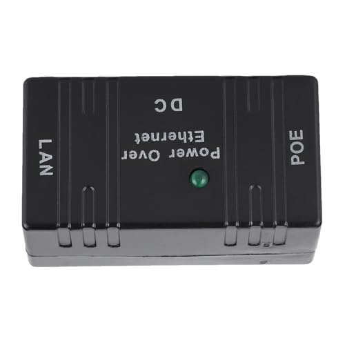 Separador POE compacto con conector RJ45 para puente de red AP, inyector POE para instalación fácil (Negro) miniatura 3