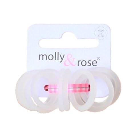 Set of 12 Clear Silicone Hair Elastics Cover