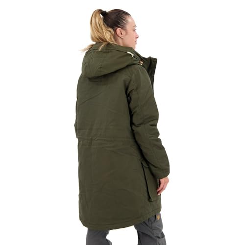 Fjällräven Damen Singi Wool Padded Parka, Deep Forest, S