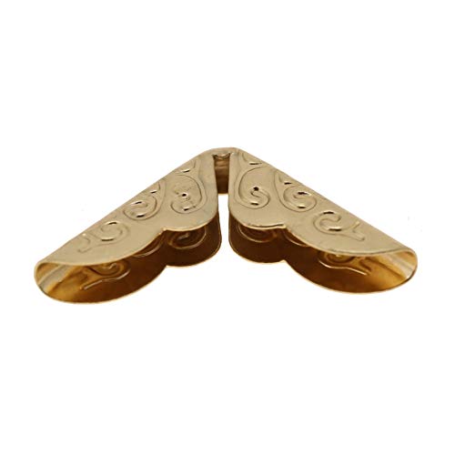 Vintage Iron Book Corner Protectors 50pcs for Scrapbooking Diary Album, Bronze Decor for Notebooks Books, Lightweight and Easy to Install, Suitable for All Ages (C103 Brass Color) (C086 Blue