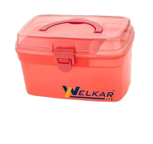 Image of Storage Box Medical Box Cabinet First Aid Medicine nizer Medicine Storage Bins Medicine Case Baby Plastic Storage Box Portable Multipurpose Plastice Storage Box Travel Stationery O (17 -P2691)