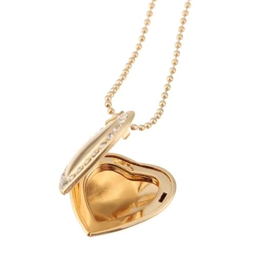 Collier pendentif photo médaillon vintage pour couple - 3