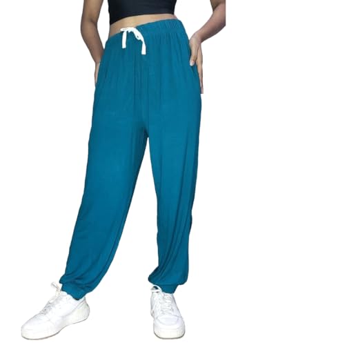 Women’s Jogger Track Pants with Pockets. Sporty, Breathable, Athletic, Relaxed Fit Joggers for Running, Travel, Sports.