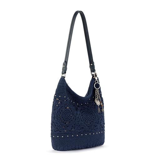 Image of The Sak Sequoia Hobo Bag - Hand Crochet Large Women's Purse for Everyday & Travel - Durable Handbag & Tote With Zipper Pocket