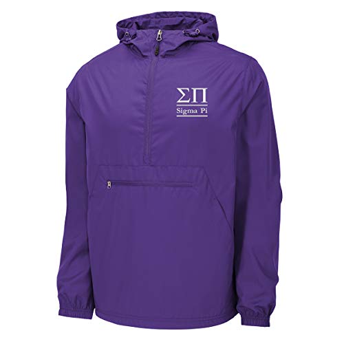 Sigma PI Windbreaker - Anorak Pullover Jacket - Quarter Zip