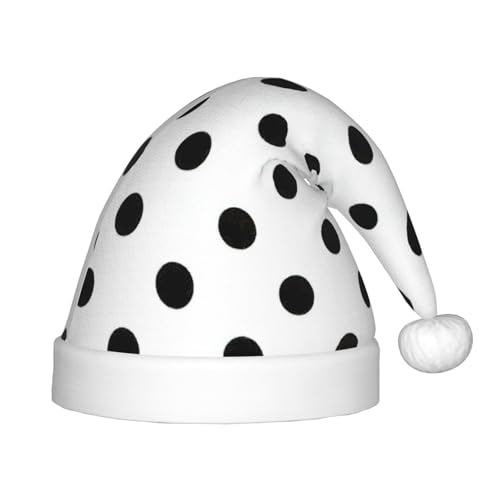 RRhgipp Paquete de sombreros de Navidad con diseño de lunares de Papá Noel para niños, accesorios de Navidad