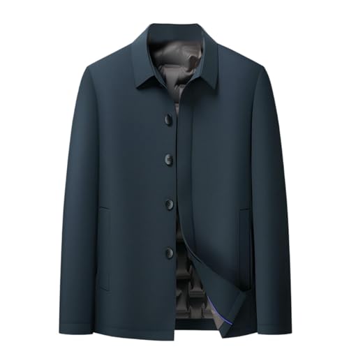 Veste d'hiver classique homme USTZFTBCL manteau chaud habillé à revers