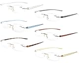 Los lentes de lectura sin bisagra de resorte, distancia de pupila a pupila de 62 mm. Lentes: asférica. Tamaño de la cabeza: pequeño-mediano