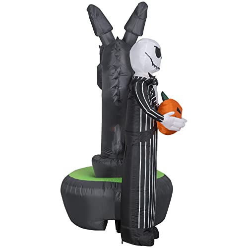Gemmy 228488 Jack Skellington With Halloween Town Fountain Lightshow Projection Airblown Inflatable, Multi #TOP4