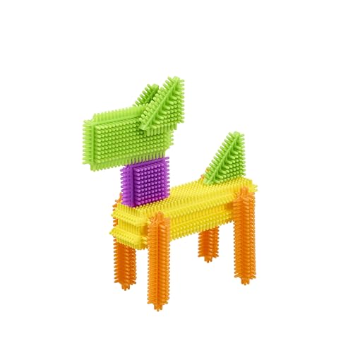 Stickle Bricks Big Bag, Toddler Construction Toy with Assorted Shapes & Colours - Image 4