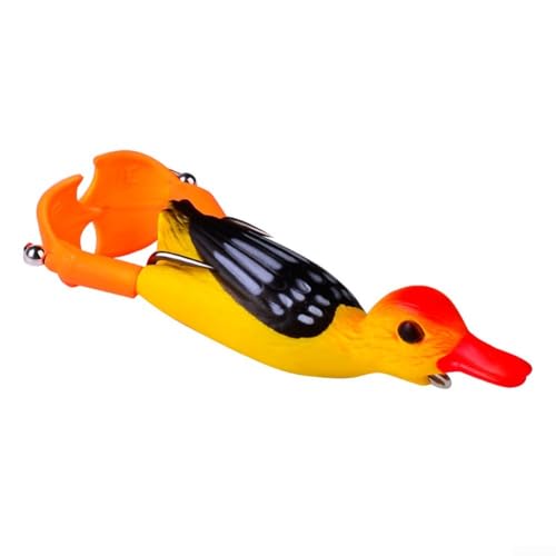 Leurre de canard flottant avec action vibrante pour attirer les poissons prédateurs (C)