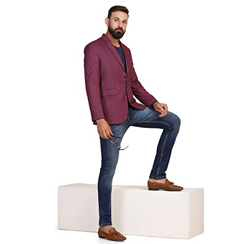 Image of TAHVO Grey Notched Lapel Blazer with Hanky