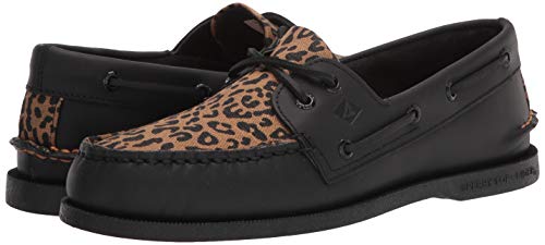 Image of Sperry Men's A /O 2 Eye Boat Shoe, Black, 12