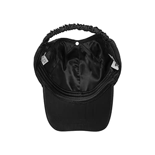 Curlcap Disney Mickey Mouse Backless Cap – Satin Lined Dad Baseball Hat For Women - Black #TOP3
