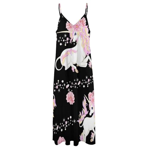 Robe longue licorne mignonne pour illuminer vos douces soirées d'été - 3