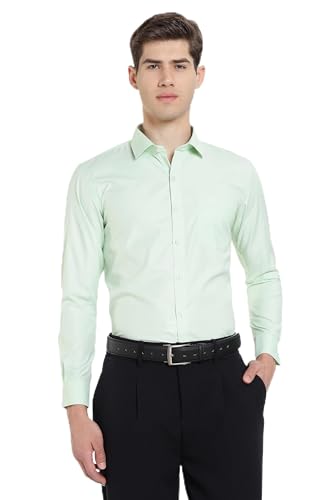 Image of Men's Solid Formal Shirt | Premium Cotton Rich Full Sleeves Shirt | Comfort Fit Office Wear Shirt with Single Chest Pocket | Stylish Casual & Formal Shirt for Men