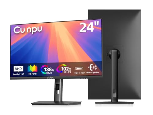 Amazon.co.jp: CUNPU 24インチ 4K UHD プロフェッショナルモニター、ΔE