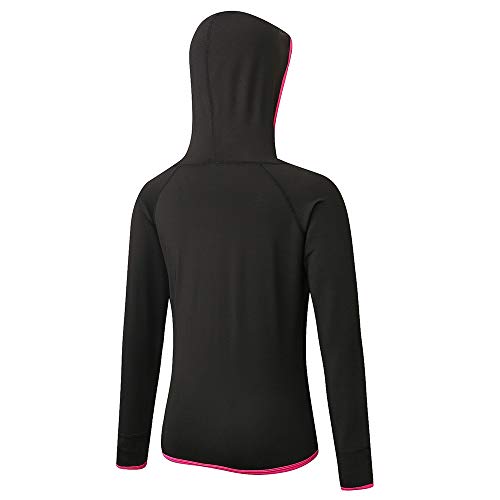 Roupa esportiva feminina, Gainty Casaco feminino esportivo com capuz manga longa com zíper bolso elá