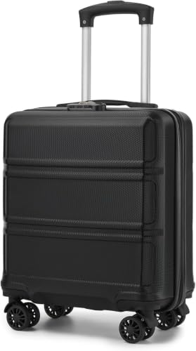 Maleta de cabina rígida Kono 45x36x20cm para bajo el asiento de avión en color negro