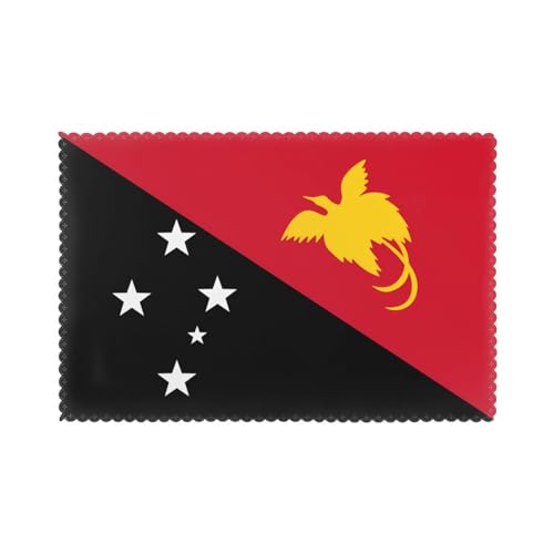 Sets de table avec drapeau de la Papouasie-Nouvelle-Guinée - Résistants à la chaleur - Antidérapants - Lavables - Pour la décoration de salles à manger, cuisines, banquets