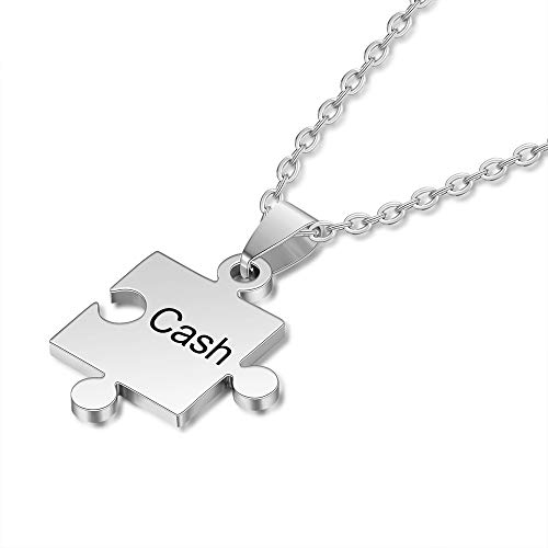 Grand Made Collana con Nome Puzzle Personalizzato