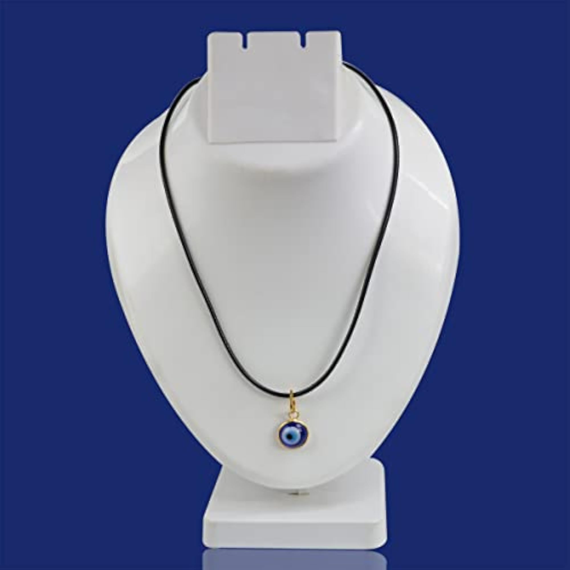 Blue Turkish Evil Eye Pendant Necklace Combo