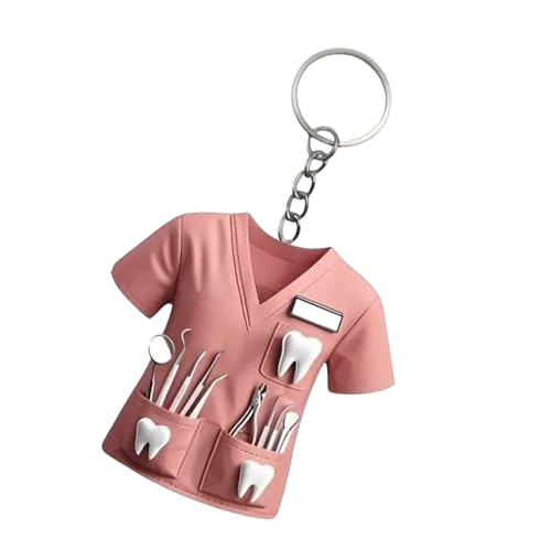 Llavero de cuidado dental, material acrílico, regalo de especialidad clínica