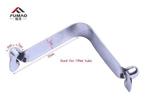 FINEWE 10Pcs V Shape Spring Clip with Button