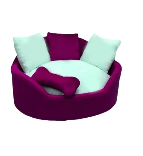 Cutepups (Medium Size Round Shape Dog Bed for Labrador,German Shepherds,Golden Retrievers,Dachshund,Beagles,Pug,Pomeranians,Rottweilers(Maroon Color) (B0BX7523TZ) Amazon Price History, Amazon Price Tracker