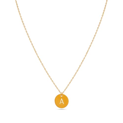 Image of Rubans Demi Fine Stainless Steel Alphabet Pendant CZ Gift for Women & Girls