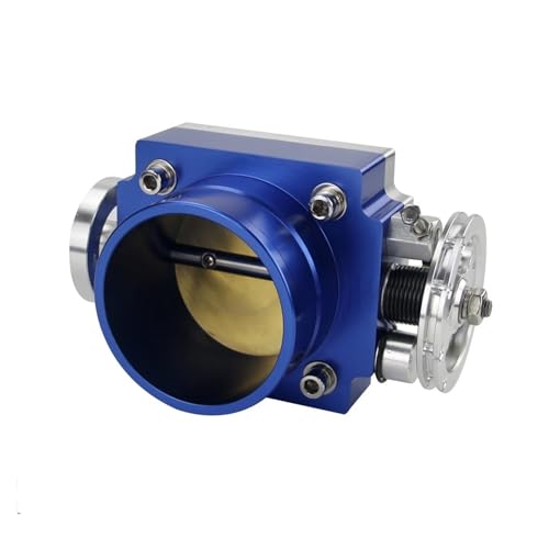 Corps de papillon 70mm bleu performance collecteur d'admission universel et corps d'accélérateur