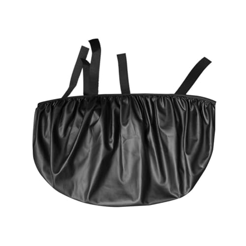 Funda de asiento para motocicleta impermeable con aislante térmico de PU negro