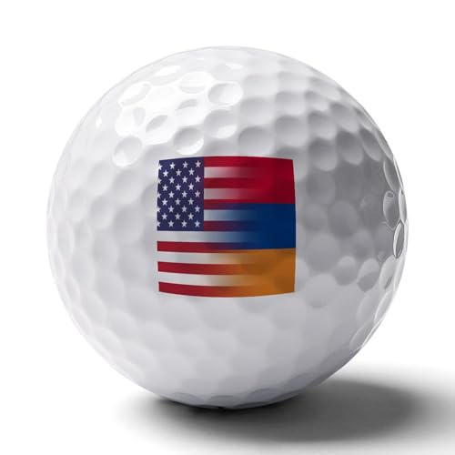 U.S.A. Armenia Flag Logo Golf Balls Personalized Ball Custom for Men Women Boyfriend Husband
