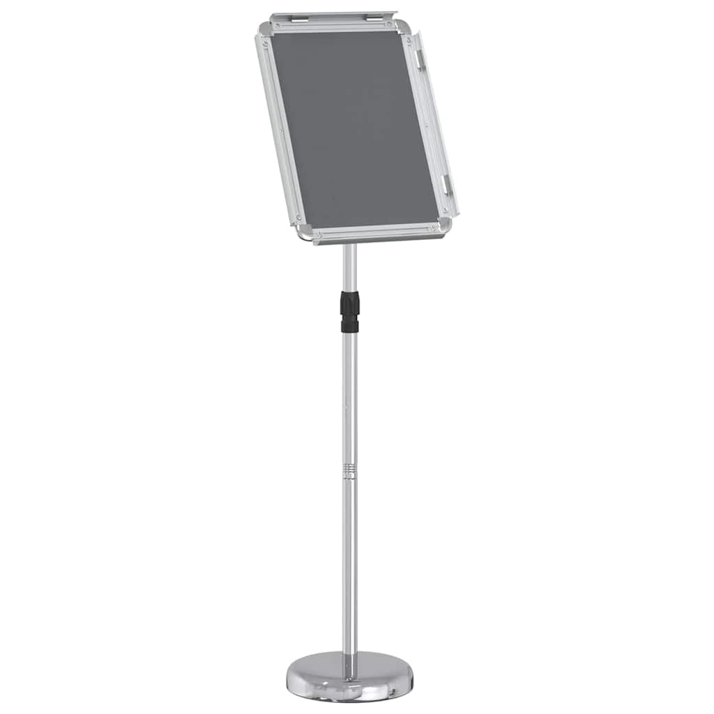 Espositore per Fiere Argento 30x25x128cm Alluminio Regolabile per Interni ed Esterni Portatile Portatile Ideale per Fiere, Esposizioni, Presentazioni, Marketing, Eventi, Negozi, Ufficio