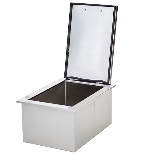 Image of 1.7 Cu Ft Drop-in Cooling Bin Beverage Cooler, Stainless Steel Built-in Ice Chest with 20 lb Ice Capacity for Outdoor Patio and Residential Entertaining