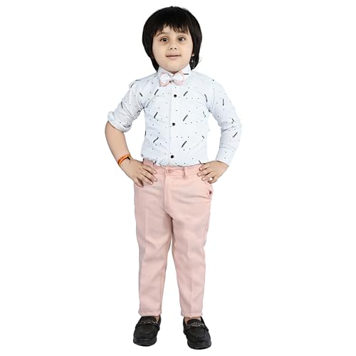 Image of Kids Ethnic Suit Set I 3 Piece Party Suit for Boys | Kids Suit Set Shirt, Pant & Waistcoat I Birthday Boys Party Dress