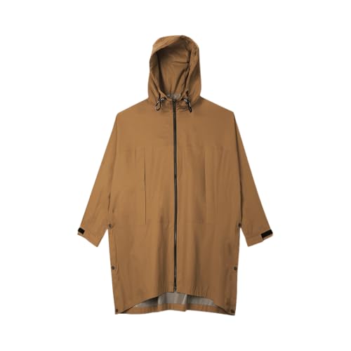 Packable Hooded Poncho Camel Small/Medium