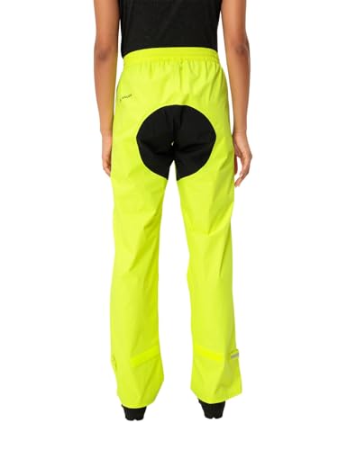 VAUDE Regenhose Damen Drop Pants II, wasserdicht, leicht, neon Yellow, 38 – Ansicht 4