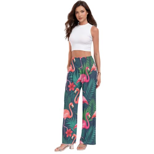 Pantalon de yoga femme Flamingo Tropic pantalon de voyage