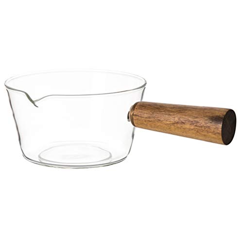 Opiniones de Sarten de vidrio comprados en linea. 45 Cacerola de vidrio para salsa, cacerola transparente, mini calentador de mantequilla con boquilla de vertido, sartén para fideos de cocina para estufas de gas eléctricas de...
